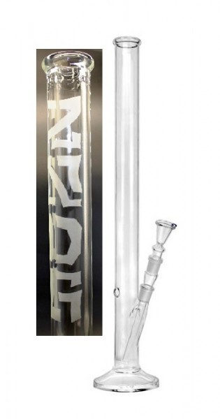 Glas Zylinderbong Straight XL mit ZNDG Logo