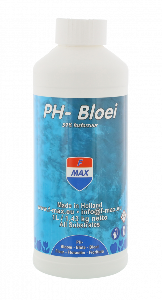 F-MAX pH Minus Bloei 1 Liter Korrekturflüssigkeit