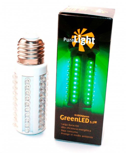 Pure Light Green LED 3,5 Watt Arbeitslampe E27 Sockel