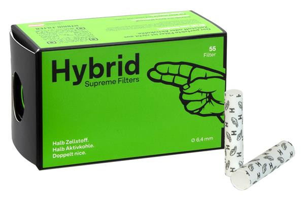 Hybrid Supreme Aktivkohlefilter 55 Stück Weiß